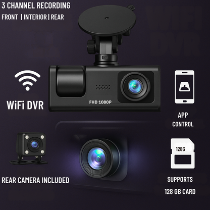 Drive Smarter: Easy-Install Dash Cam & Complimentary Rear View Cam